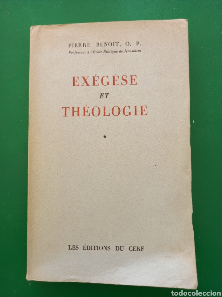 Libros: EXEGESE ET THEOLOGIE PARIS 1961PIERRE BENOIT - Foto 1
