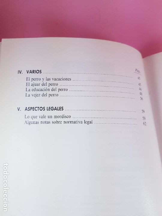 Libros: LIBRO-CONSEJOS &Uacute;TILES SOBRE EL CUIDADO Y MANEJO DEL PERRO-MAPFRE AGRPECUARIA- - Foto 8
