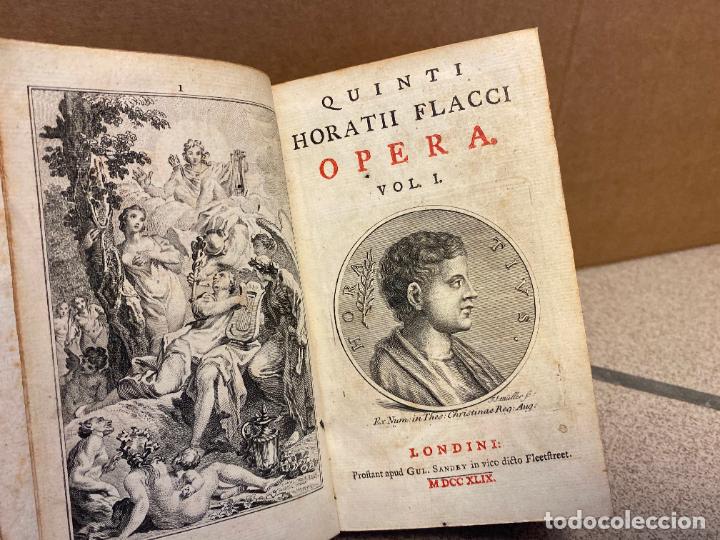 Libros: Quinti Horatii Flacci Opera. 2 tomos en un volumen. - Horacio. - Foto 1