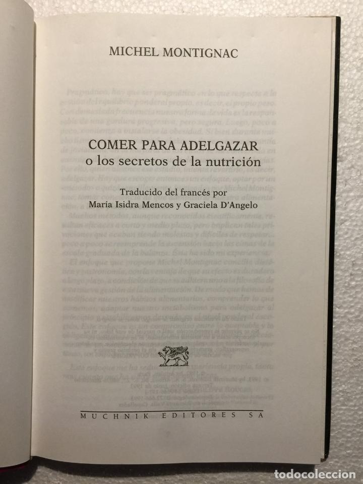 Libros: Comer para adelgazar - Michel montignac - Foto 4