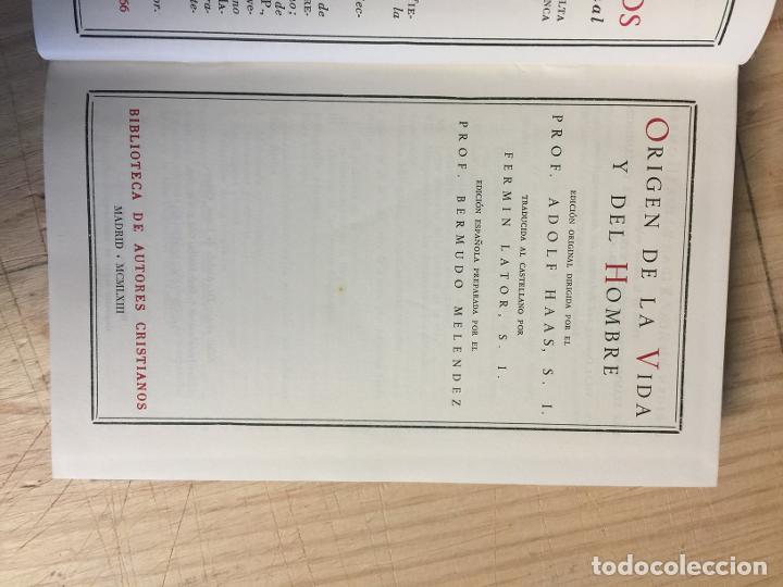 Libros: Origen de la vida y del hombre - Foto 3