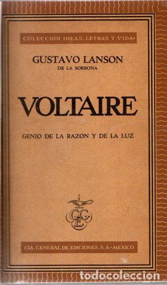 Libros: Voltaire. Genio de la raz&oacute;n y de la luz - Lanson, Gustavo - Foto 1