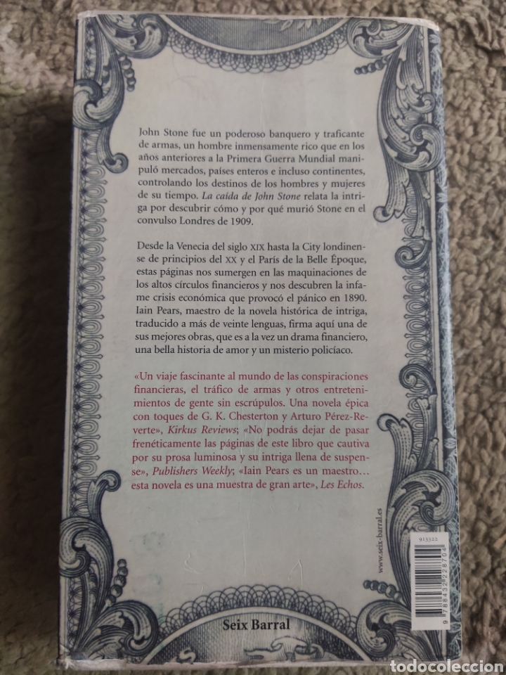Libros: La Ca&iacute;da de John Stone. Iain Pears - Foto 2