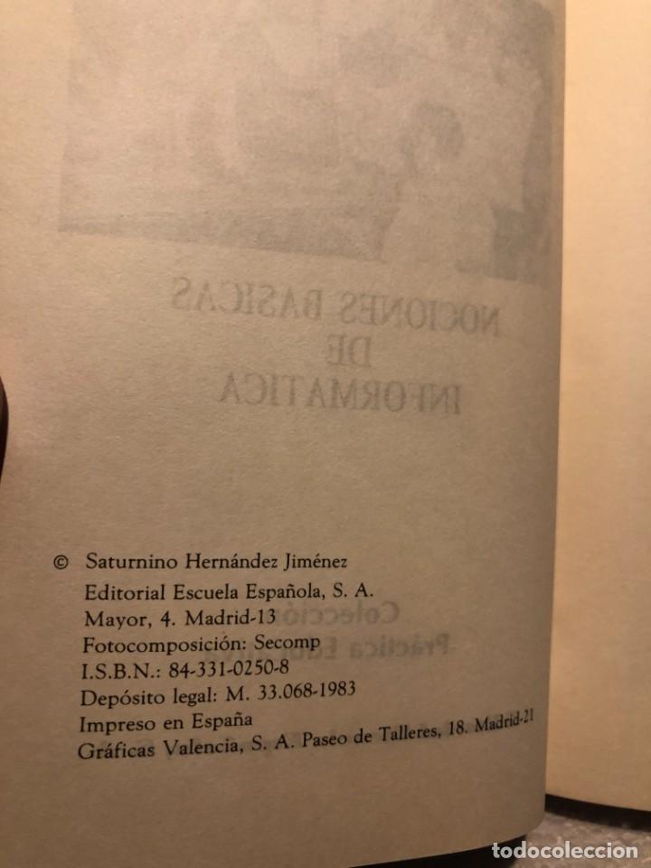 Libros: Nociones b&aacute;sicas de inform&aacute;tica - Saturnino Hernandez Jimenez - Foto 3