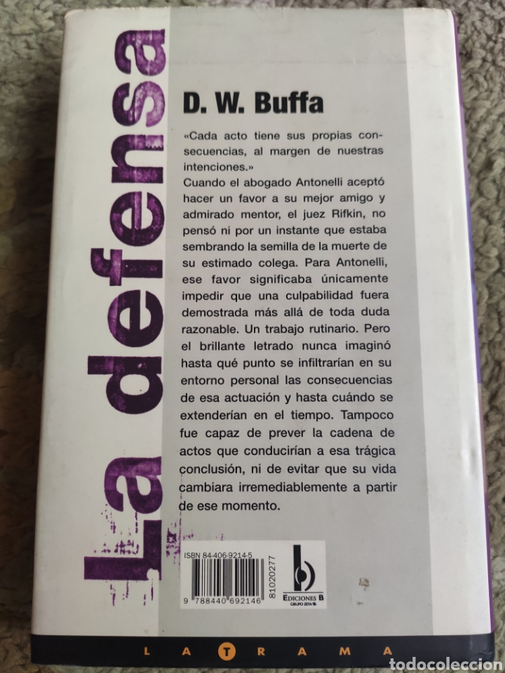 Libros: La Defensa. D.W. Buffa - Foto 2
