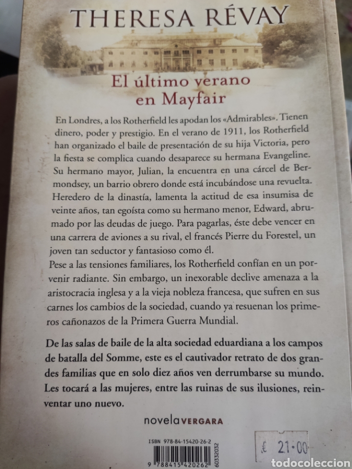Libros: El &Uacute;ltimo Verano en Mayfair. Theresa Revay - Foto 2