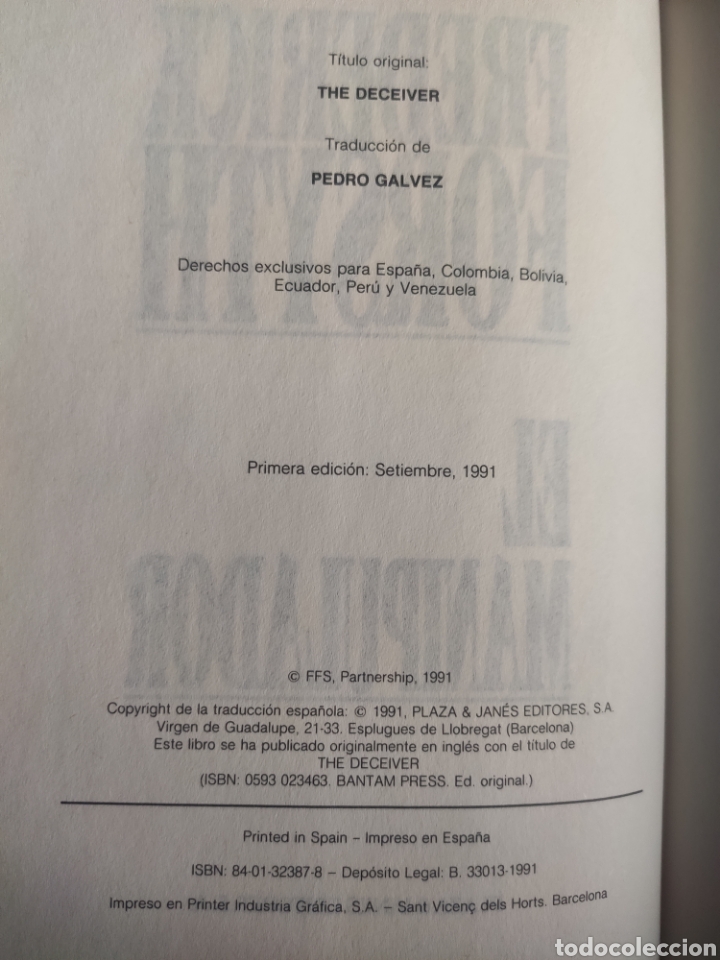 Libros: El Manipulador. Frederick Forsyth - Foto 2