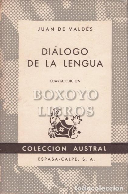 Libros: VALD&Eacute;S, Juan de. Di&aacute;logo de la lengua - Foto 1