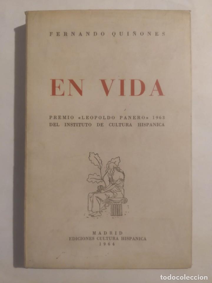 Libros: EN VIDA. Qui&ntilde;ones, Fernando - Foto 1