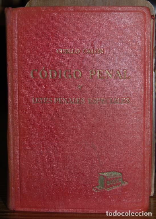 Libros: CODIGO PENAL. Texto refundido de 1944 - CUELLO CALON, Eugenio - Foto 1