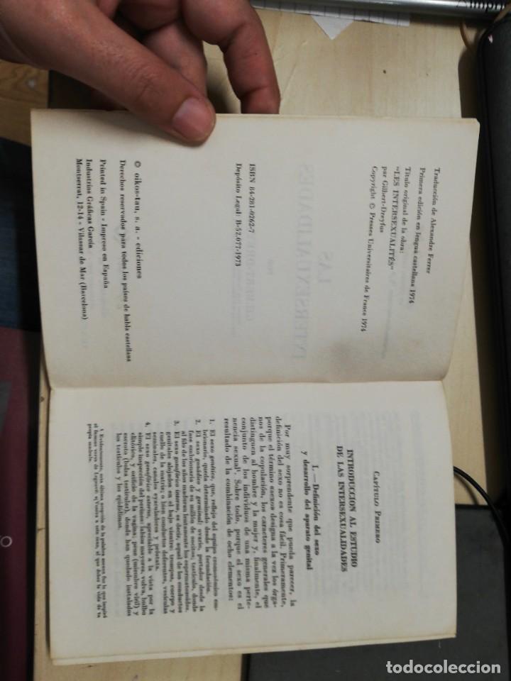 Libros: LAS INTERSEXUALIDADES - GILBERT- DREYFUS. 1&ordf; EDICI&Oacute;N, 1974 - Foto 3
