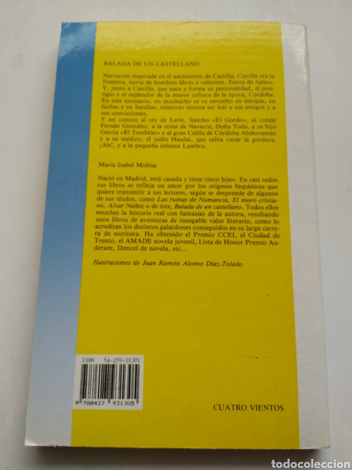 Libros: BALADA DE UN CASTELLANO/MAR&Iacute;A ISABEL MOLINA - Foto 3