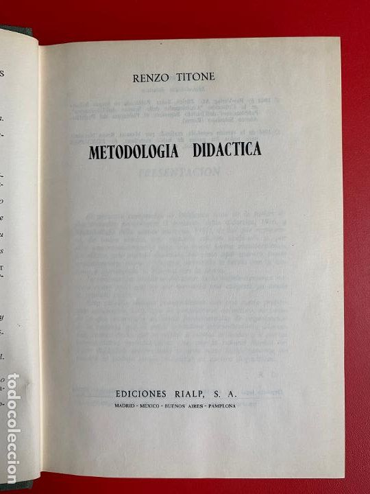 Libros: Metodologia didactica - TITONE RENZO - Foto 1