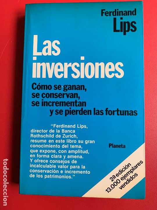Libros: Las inversiones - LIPS FERDINAND - Foto 1