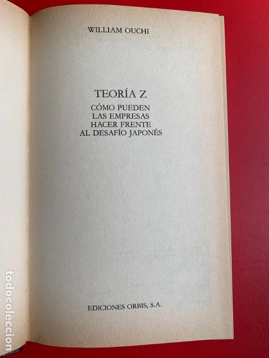 Libros: Teoria Z - OUCHI WILLIAM - Foto 1