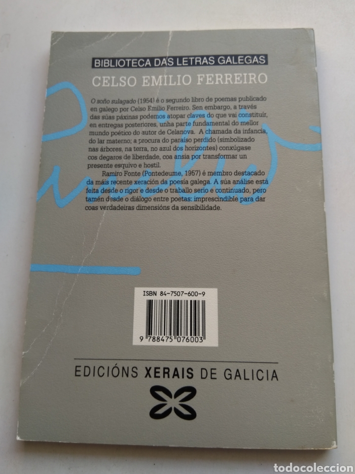 Libros: O SO&Ntilde;O SULAGADO/CELSO EMILIO FERREIRO - Foto 3