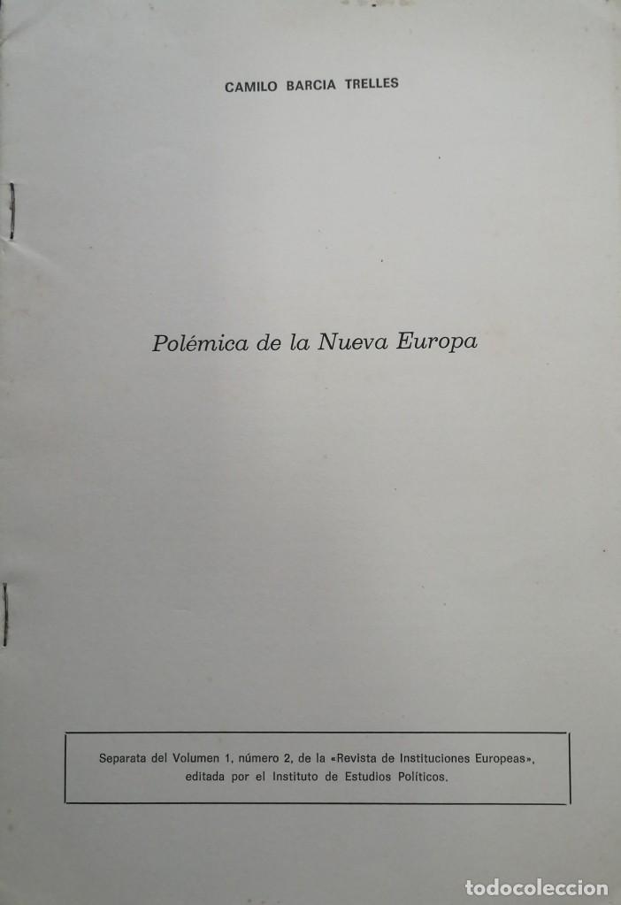 Libros: POL&Eacute;MICA DE LA NUEVA EUROPA.- BARCIA TRELLES, Camilo. - Foto 1