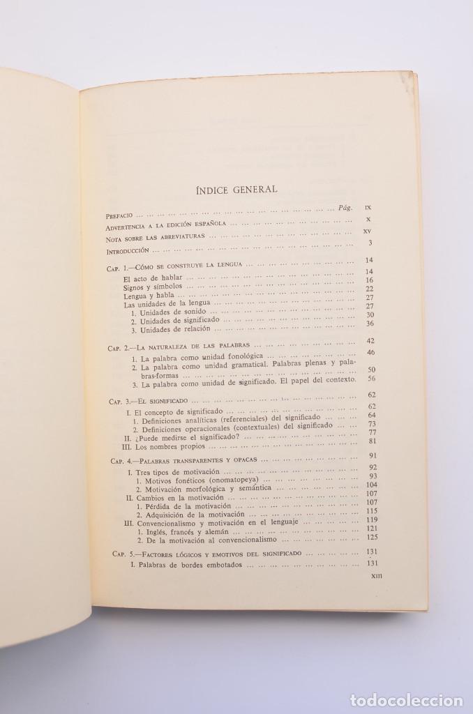 Libros: Sem&aacute;ntica. Introducci&oacute;n a la ciencia del significado - ULLMANN, Stephen - Foto 3