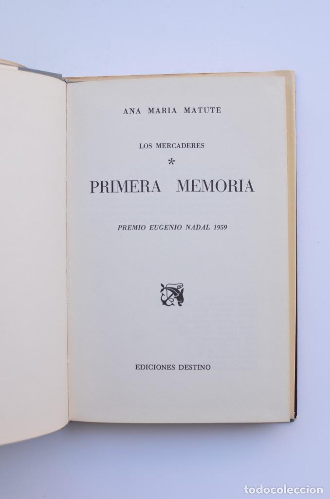 Libros: Primera memoria - MATUTE, Ana Mar&iacute;a - Foto 3