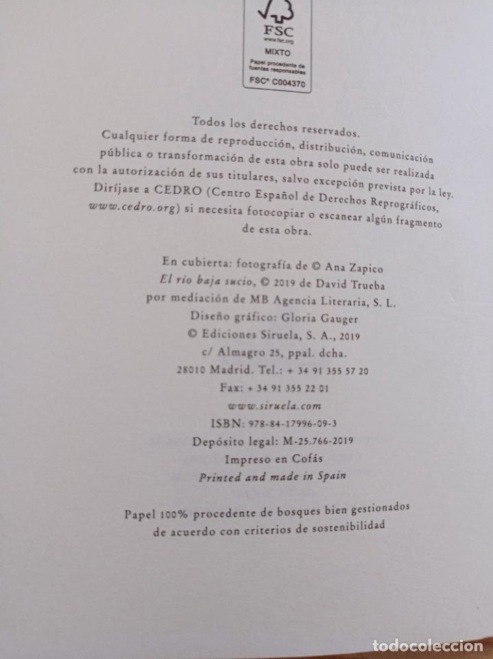 Libros: El Rio Baja Sucio - David Trueba - 2019 - Siruela - Foto 2