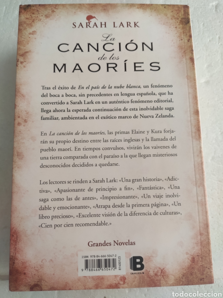 Libros: La Canci&oacute;n de los Maor&iacute;es. Sarah Lark - Foto 2