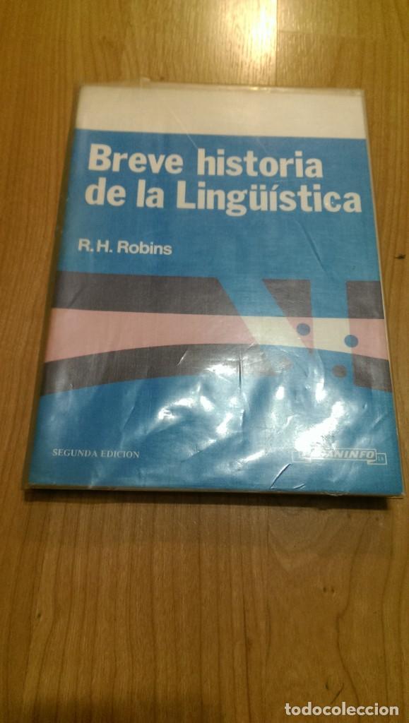 Libros: BREVE HISTORIA DE LA LING&Uuml;&Iacute;STICA. R.H. ROBINS. PARANINFO - Foto 1