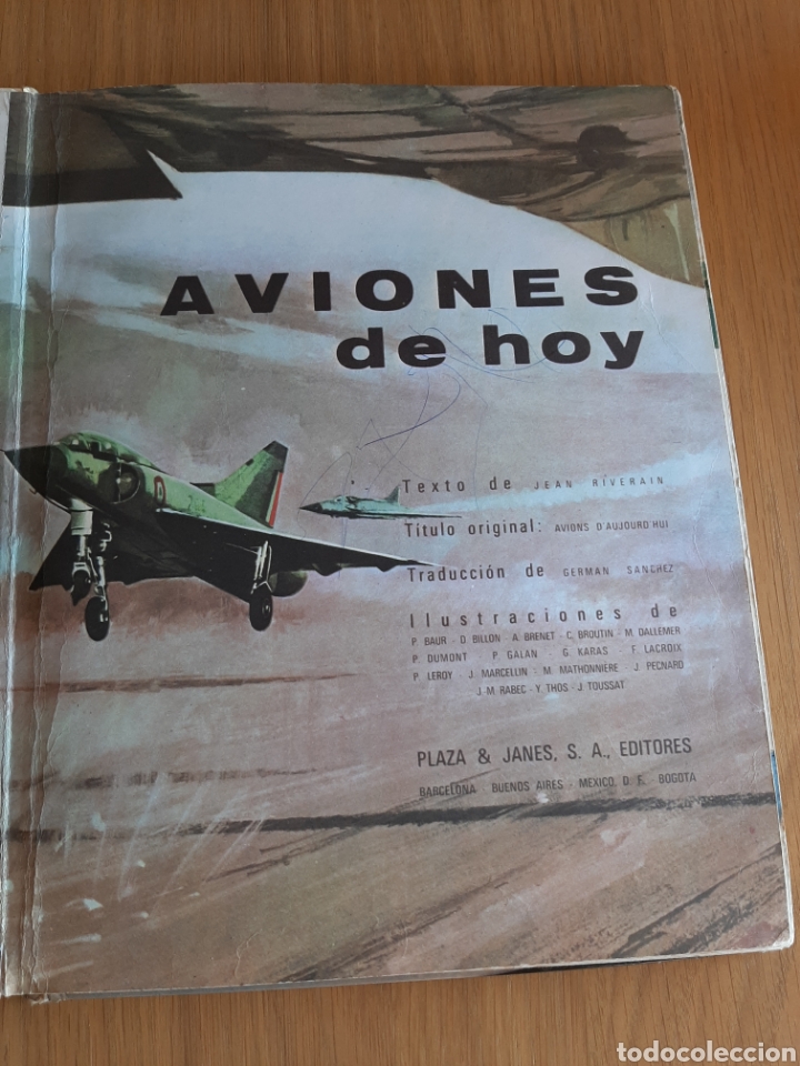 Libros: AVIONES DE HOY. PLAZA Y JANES 1971. - Foto 2