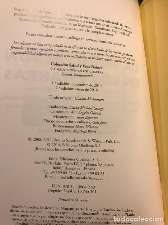 Libros: La meditaci&oacute;n en los chakras. Swami Saradananda - Foto 4