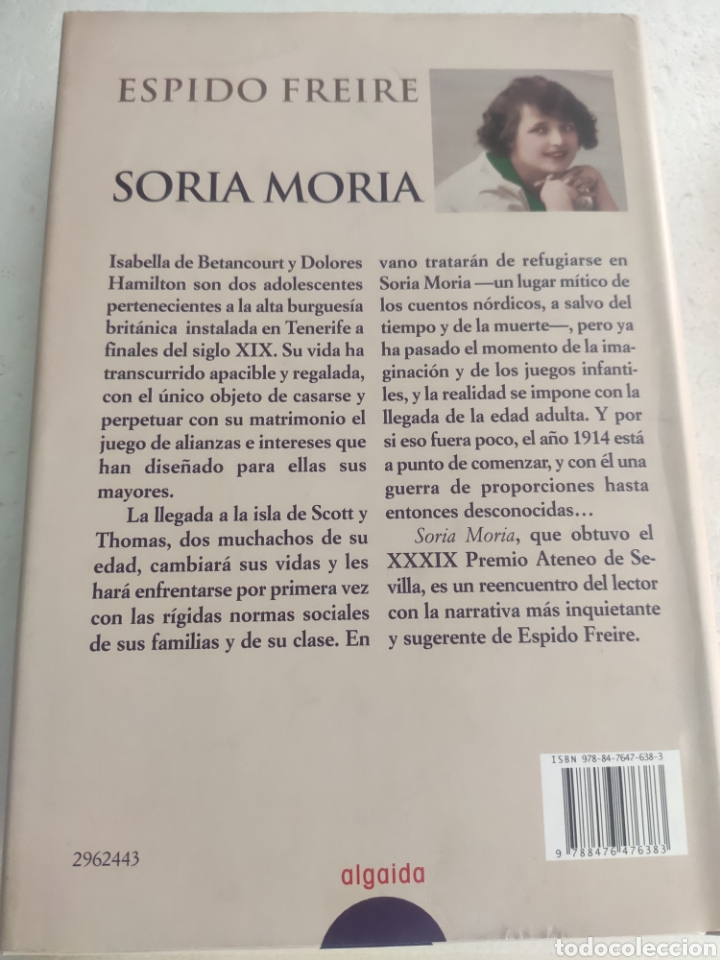 Libros: Soria Mor&iacute;a. Espido Freire - Foto 2