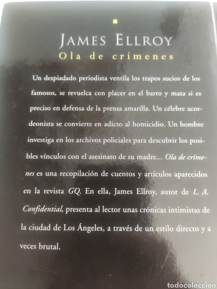 Libros: Ola de Cr&iacute;menes. James Ellroy - Foto 2