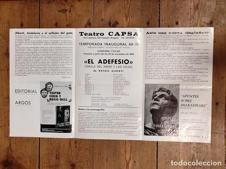 Libros: EL ADEFESIO de Rafael Alberti. F&aacute;bula del amor y las viejas. - - Foto 2