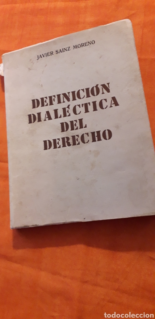 Libros: DEFINICI&Oacute;N DIAL&Eacute;CTICA DEL DERECHO, JAVIER SAINZ MORENO, - Foto 1