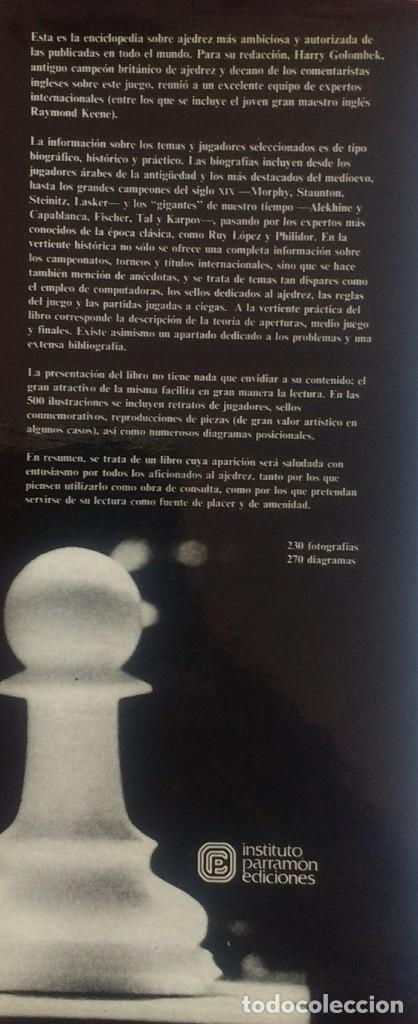 Libros: ENCICLOPEDIA DEL AJEDREZ - GOLOMBEK - Foto 2