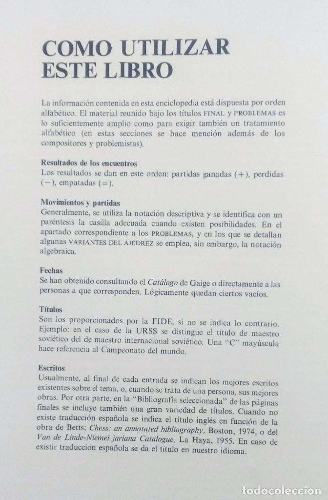 Libros: ENCICLOPEDIA DEL AJEDREZ - GOLOMBEK - Foto 3