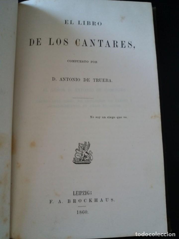 Libros: El libro de los cantares. - TRUEBA, Antonio de: - Foto 2