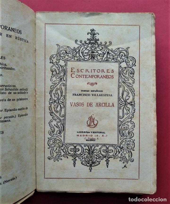 Libros: Vasos de Arcilla. - Villaespesa, Francisco. - Foto 2