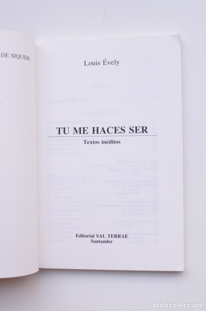 Libros: Tu me haces ser - EVELY, Louis - Foto 2