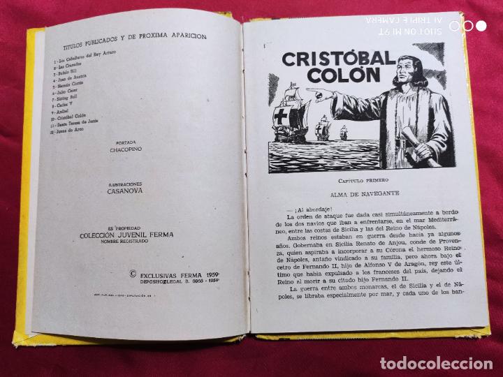 Libros: CRISTOBAL COLON. COLECCI&Oacute;N JUVENIL. FERMA. 1959 - Foto 2