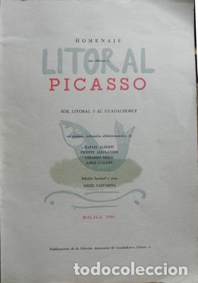 Libros: Homenaje que ofrecen a Picasso Sur, Litoral y el Guadalhorce en poemas ordenados alfab&eacute;ticamente, de