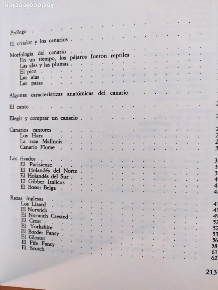 Libros: CRIA MODERNA DE LOS CANARIOS / MARINA ROBERTI / 1979. EDITORIAL DE VECCHI - Foto 3