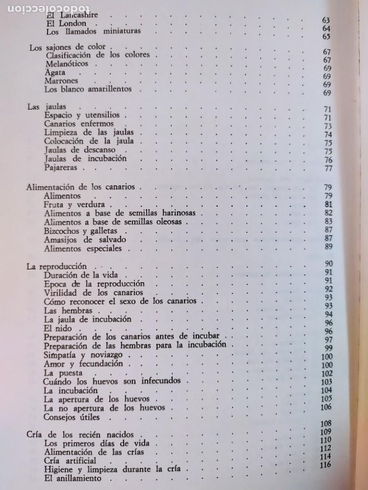 Libros: CRIA MODERNA DE LOS CANARIOS / MARINA ROBERTI / 1979. EDITORIAL DE VECCHI - Foto 4
