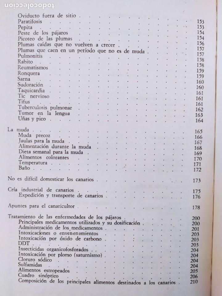 Libros: CRIA MODERNA DE LOS CANARIOS / MARINA ROBERTI / 1979. EDITORIAL DE VECCHI - Foto 6