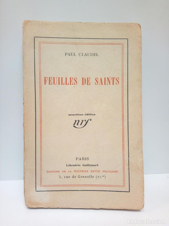 Libros: CLAUDEL, Paul - Feuilles de Saints - Foto 1