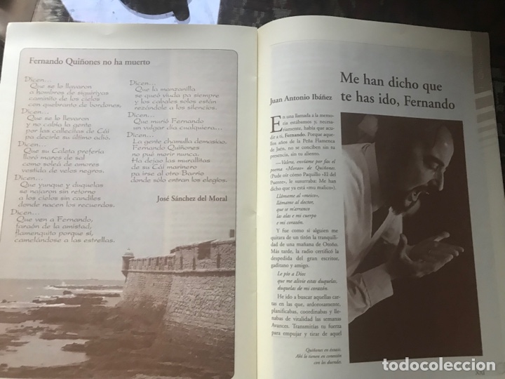 Libros: Homenaje p&oacute;stumo a Fernando Qui&ntilde;ones. 1999. - Foto 3