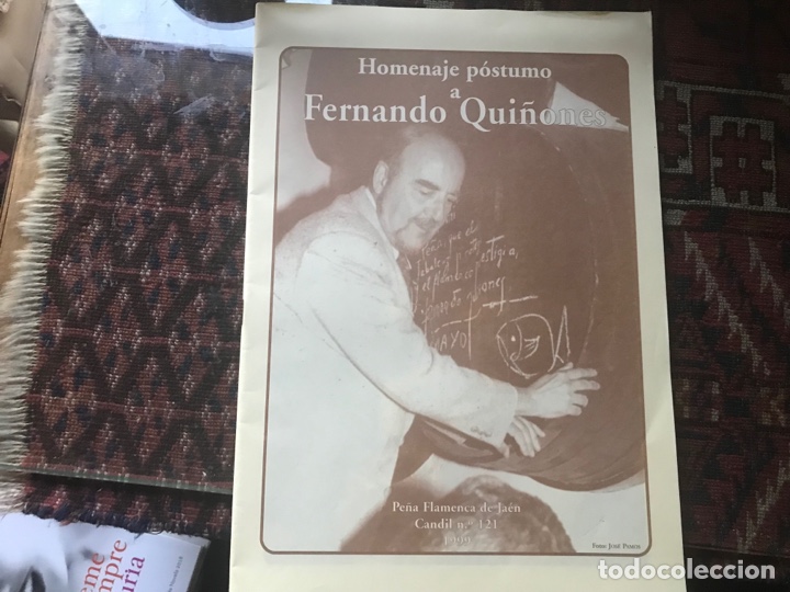Libros: Homenaje p&oacute;stumo a Fernando Qui&ntilde;ones. 1999. - Foto 1