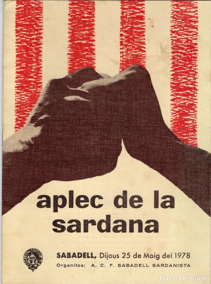 Libros: Sabadell. Aplec de l Sardana 1978 - Foto 1