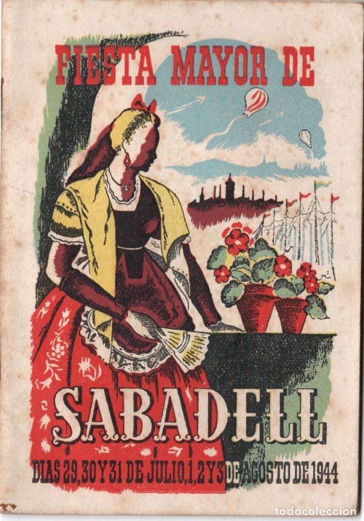 Libros: Sabadell. Fiesta Mayor 1944 - Foto 1