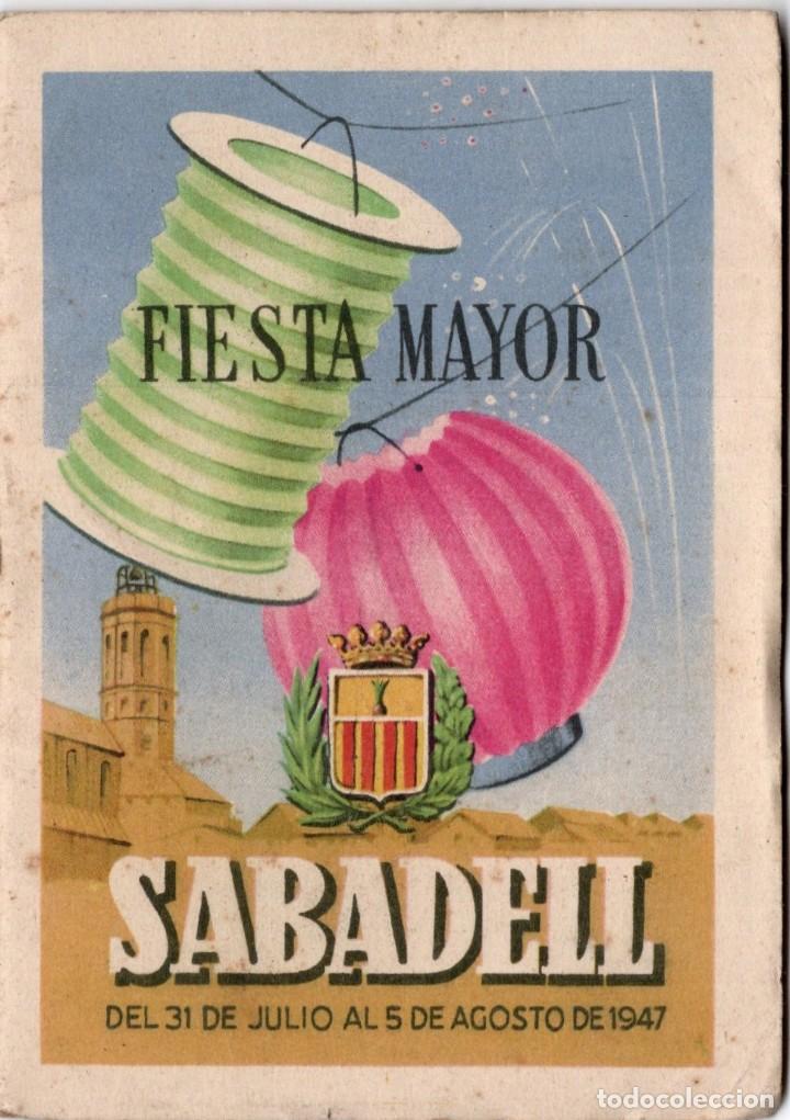 Libros: Sabadell. Fiesta Mayor 1947 - Foto 1