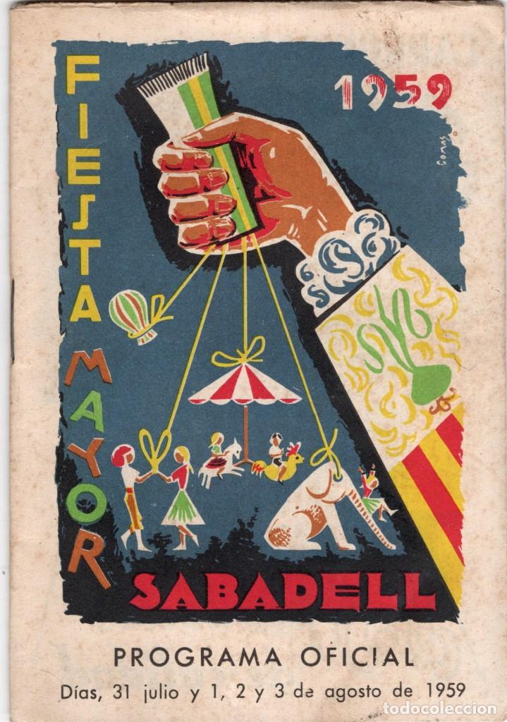 Libros: Sabadell. Fiesta Mayor 1959 - Foto 1