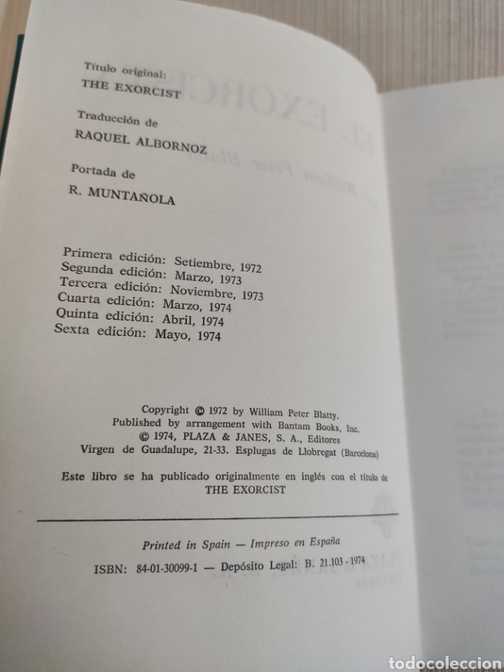Libros: El Exorcista. William Peter Blatty. 1974. ASM - Foto 3